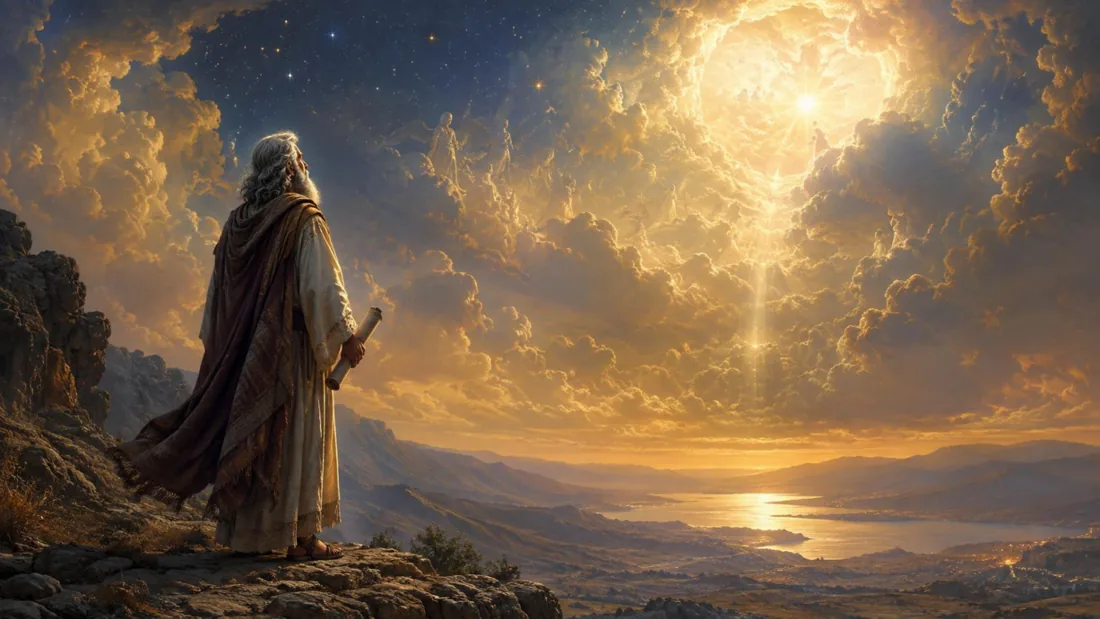 Plate — Enoch upon the mountain