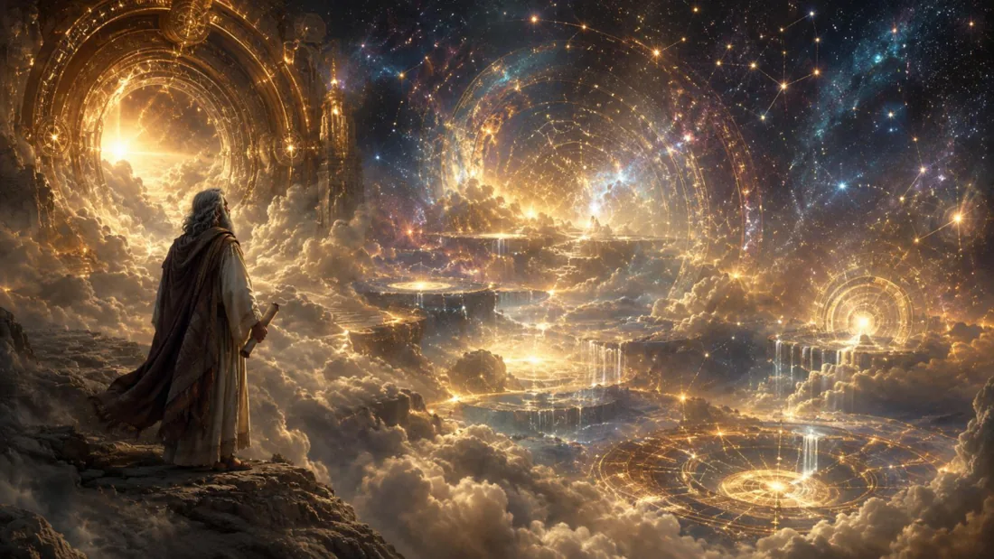Plate — the wheels of heaven, from the visions of Enoch