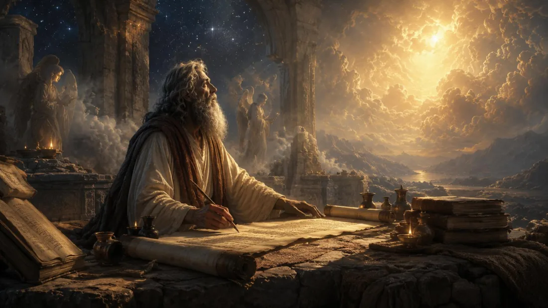 Plate — the scribe at his desk
