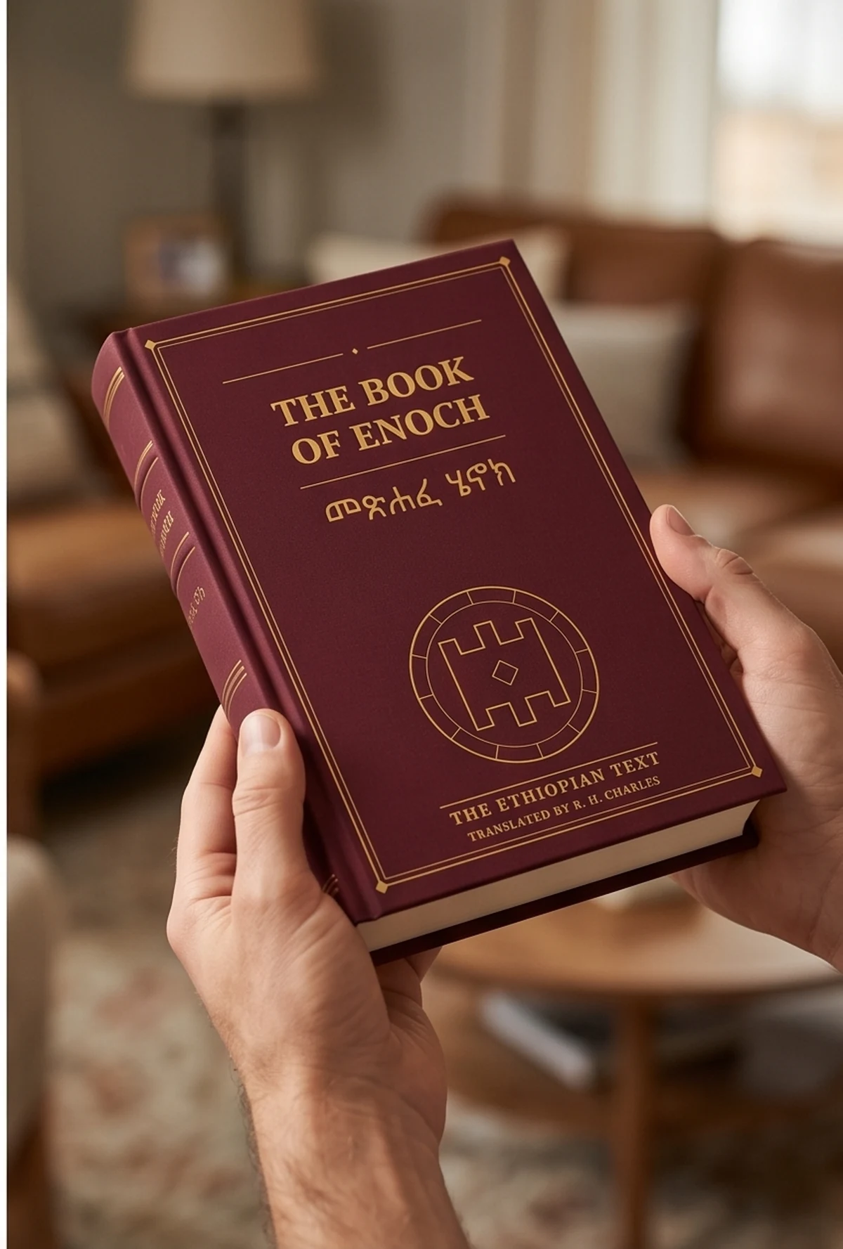 The Book of Enoch held in hand